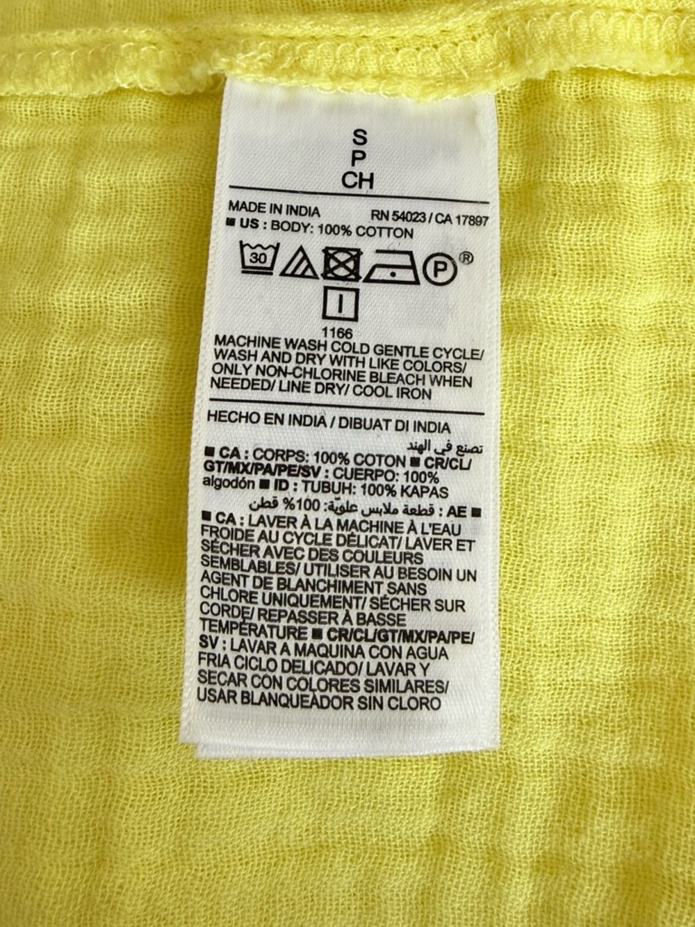 Old Navy Beach Dress Women’s Yellow Lightweight Size Small Back Tie - Picture 9 of 9